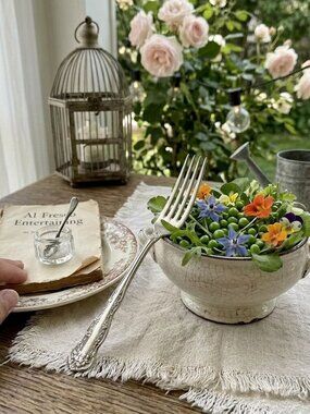 Antique 1900 Wm. Rogers & Sons Silverplate Dinner Fork — "Chester" Pattern